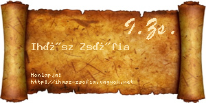 Ihász Zsófia névjegykártya